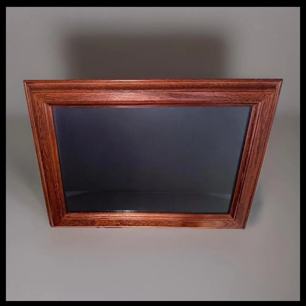 Vintage Oak Finish Beveled Picture Frame 8x10 Rustic Wall or Tabletop Décor